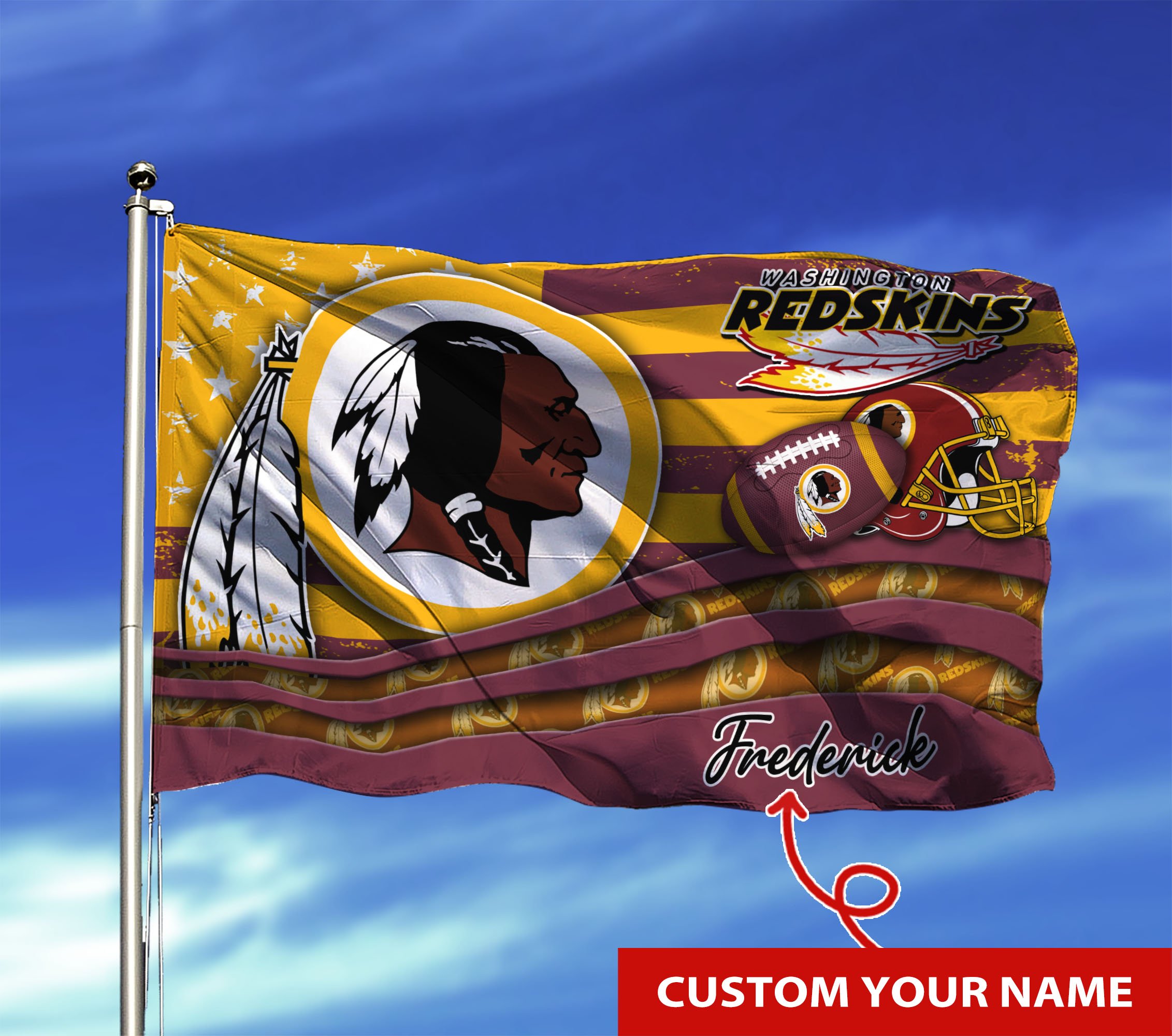 Washington Redskins Custom Flag3x5ft For This Season TU26897